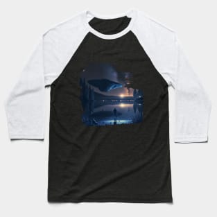 Ufos above a lake Baseball T-Shirt